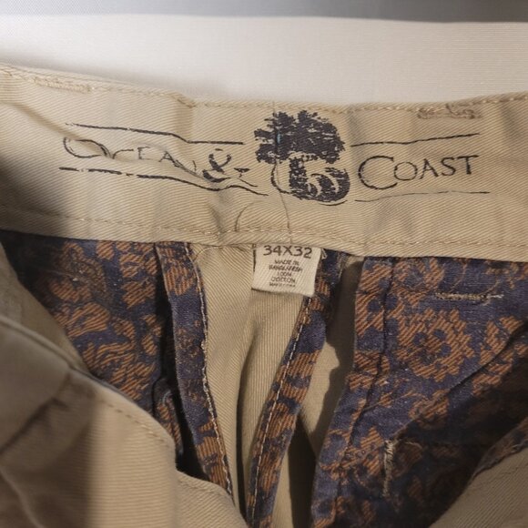 Ocean & Coast Mens 100% Linen Pants 38x32 - Picture 2 of 3